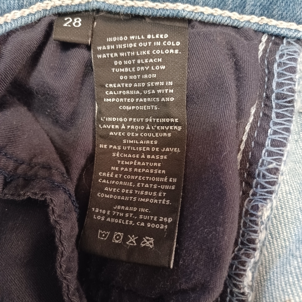 J Brand Women's Selena Faded Blue Straight Leg Jeans - Picture 9 of 10